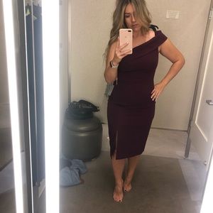 Eliza J Semi Formal Off the Shoulder Dress